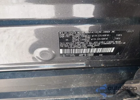 2021 Toyota Rav4 Hybrid Xse z USA, uszkodzony, nr VIN 2T3E6RFV2MW017668